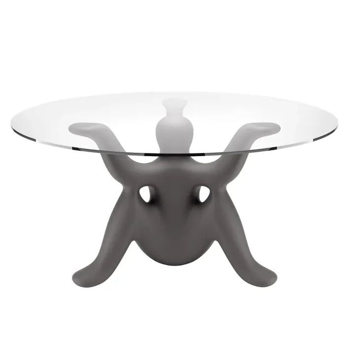 Runder Esstisch HELPYOURSELF TABLE von Philippe Starck für Qeeboo – Schwarz