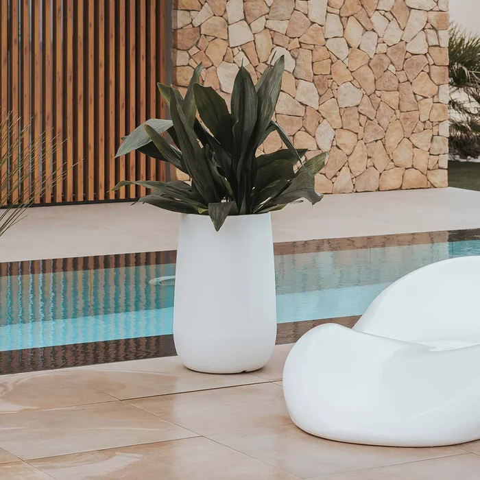 RUNDER PFLANZENTOPF CAMELIA HIGH HOCHFARBE