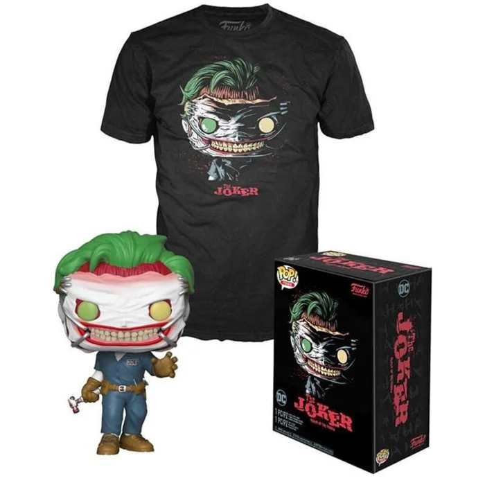 Sammlerfigur Funko POP & Tee Dc Comics The Joker M [Größe M]