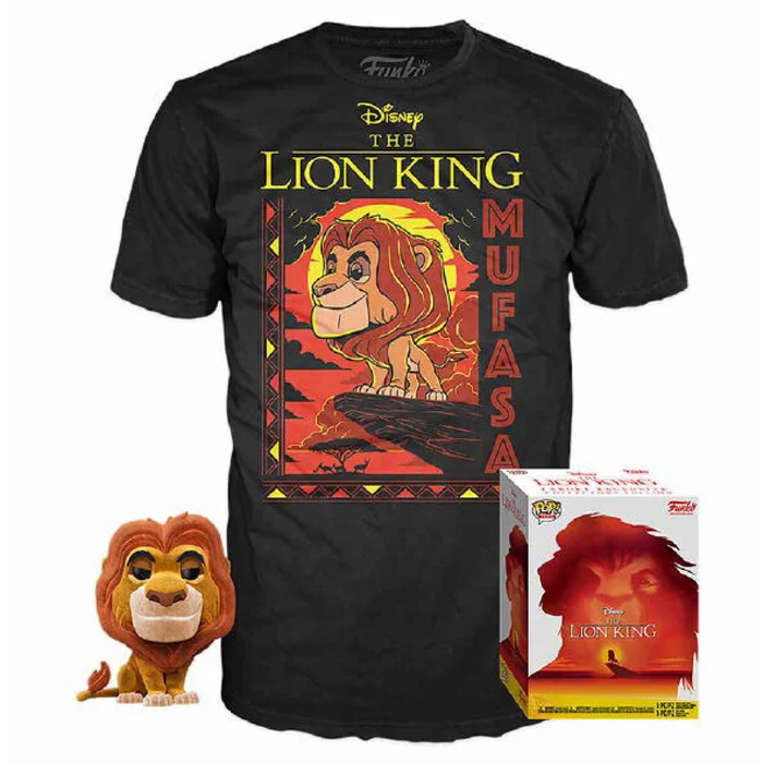 Sammlerfigur Funko POP Tee Disney The Lion King Mufasa [Größe L]