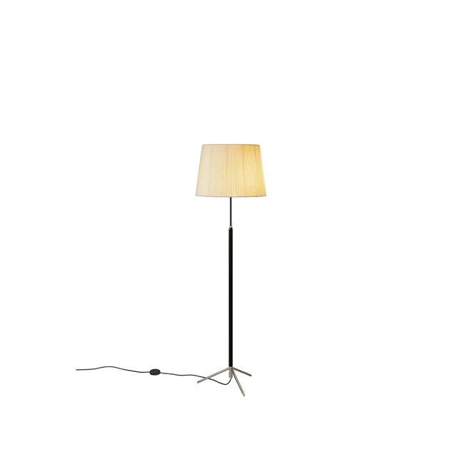Santa & Cole Salon Pie G1 Natur/Chrom Stehlampe