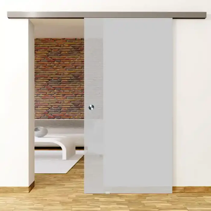 Satinato – Glasschiebetür – Set Komplett mit Softclose & Griff