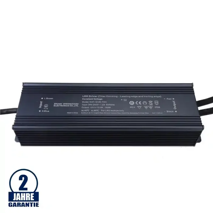 SC Power 150W 12V DC Metall Netzteil Dimmbar IP66