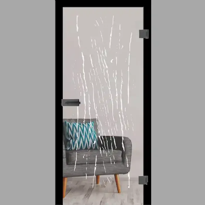 Scar Mattprint – Ganzglastüren / Glastüren mit Zarge Komplettset – Erkelenz