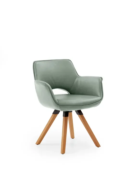 Schalensessel CHESTER mit Eiche-Stativgestell drehbar