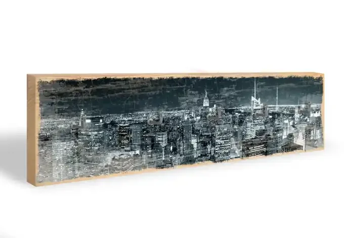 Schlüsselbrett New York at Night 02 + 5 Haken