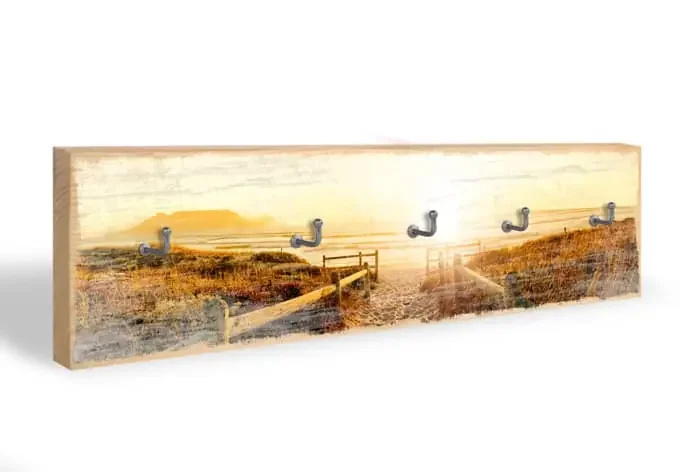 Schlüsselbrett Sunset at the Beach + 5 Haken