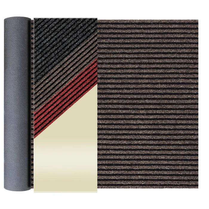 Schmutzfangläufer GIN – Braun meliert – 2,00m x 4,00m