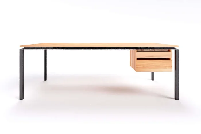 Schreibtisch minimalistisch Wildbuche Filigrando