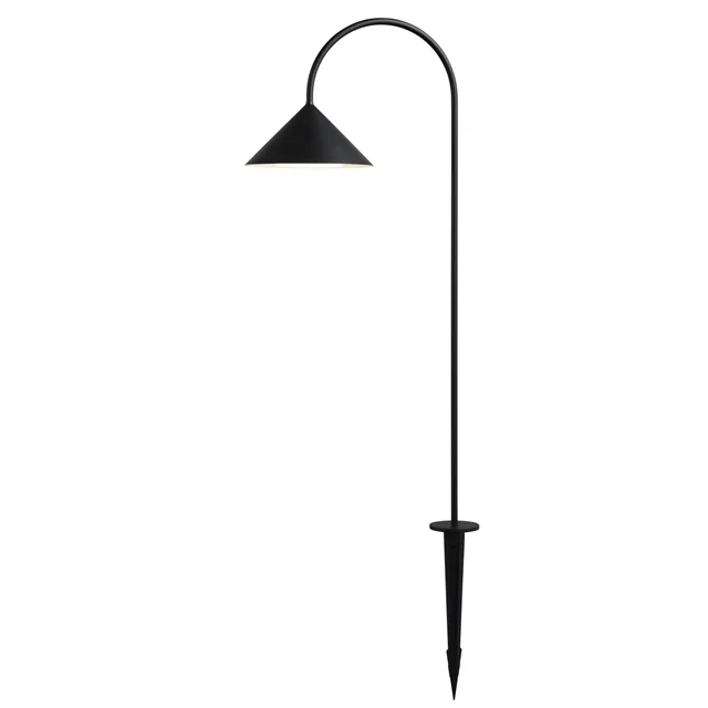 Schwarz Grasp Gartenlampe mit Speer Matt