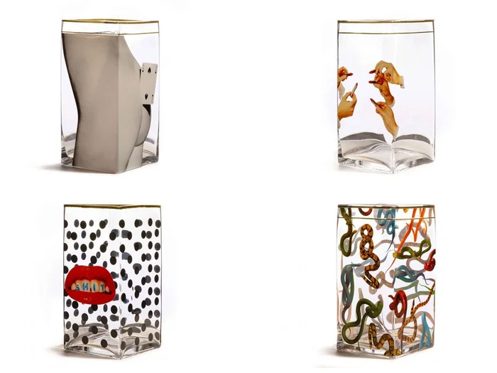 Seletti Toiletpaper Glasvase – Große Entworfen von Toiletpaper