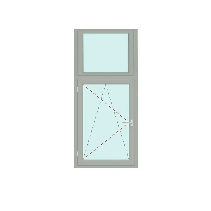 Senkrechtes Fenster Fix im Flügel + Dreh/Kipp links – bluEvolution 92