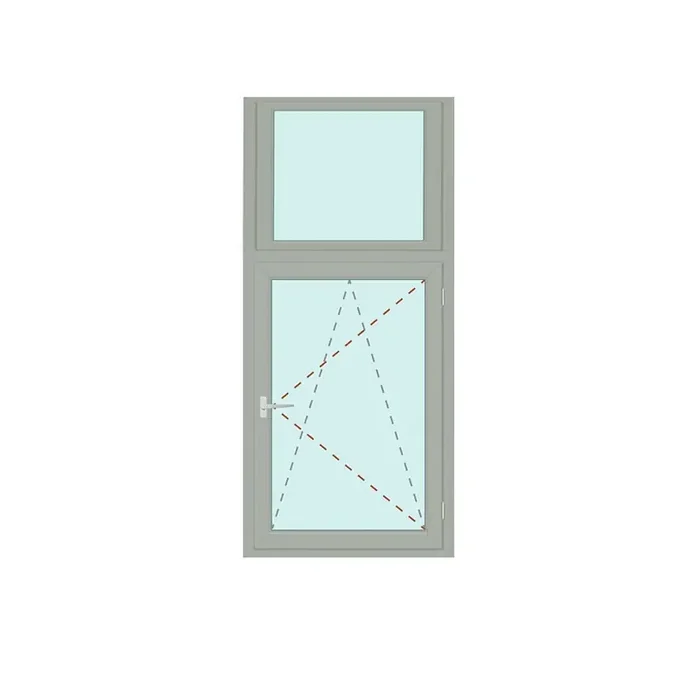 Senkrechtes Fenster Fix im Flügel + Dreh/Kipp rechts – S 8000