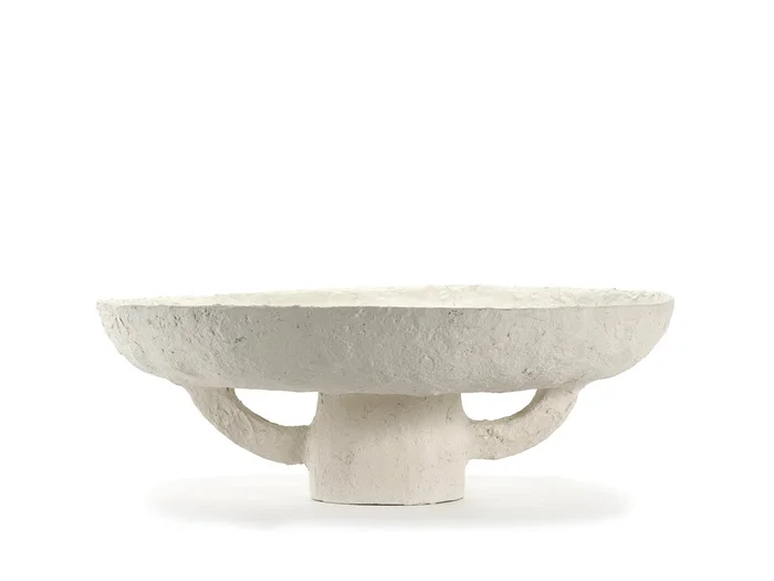 Serax Earth Pappmaché-Tablett – Weiß Entworfen von Marie Michielssen