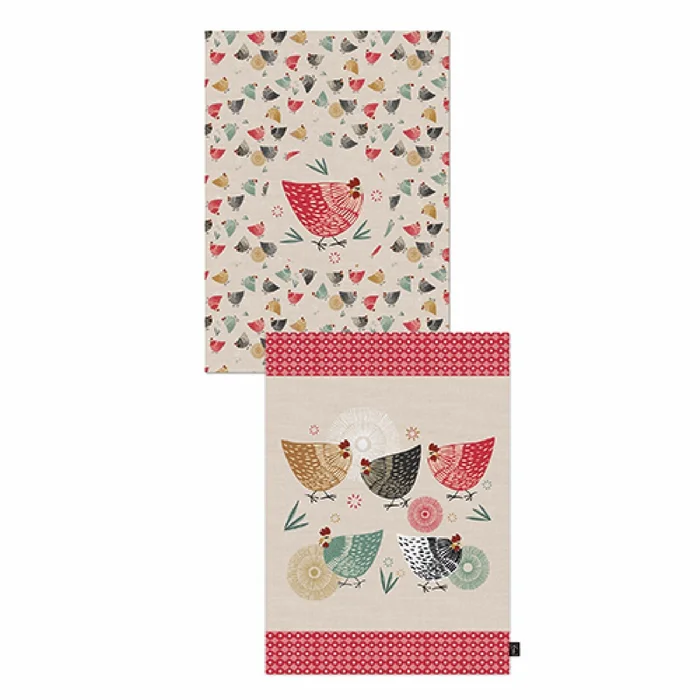 Servietten im Geschenkkarton Kiub Des cocottes (x2)