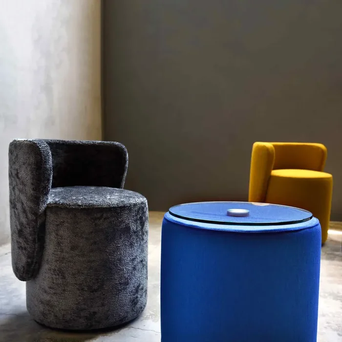 Sessel BOLL von Simone Micheli für Adrenalina – Grau