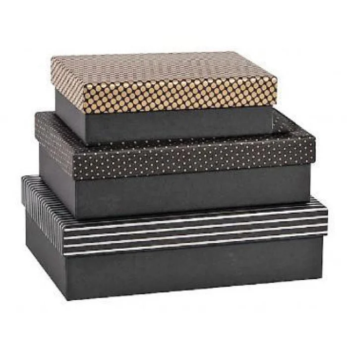 Set aus 3 Schachteln aus verdoppeltem Karton Genérico [Größe 9×23,50×33 cm]