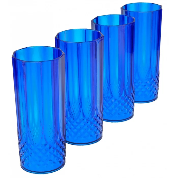 Set aus 4 Acrylgläsern mit Noppen Genérico [Größe 350 ml]