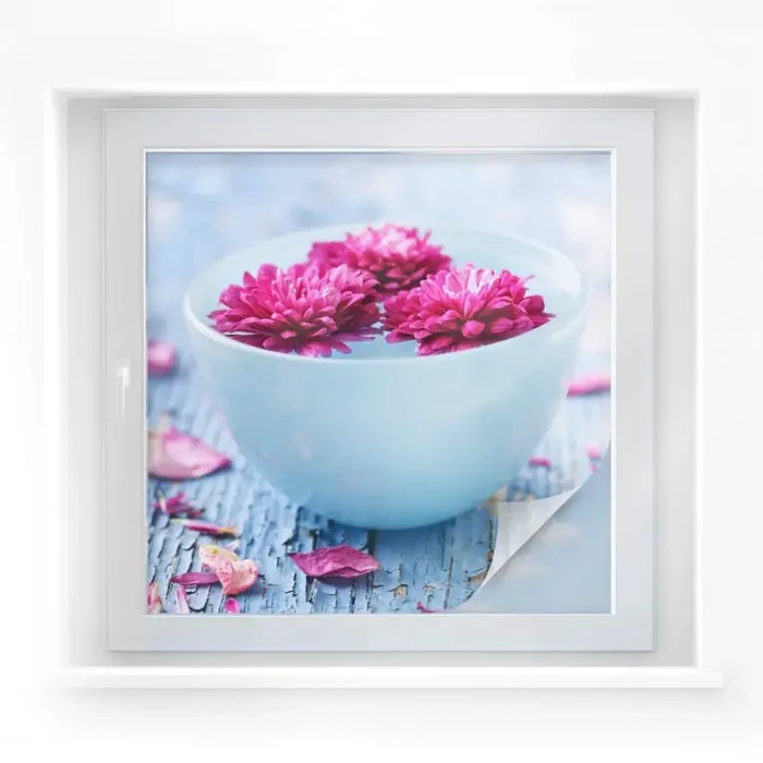 Sichtschutzfolie Wellness Ambiente – quadratisch