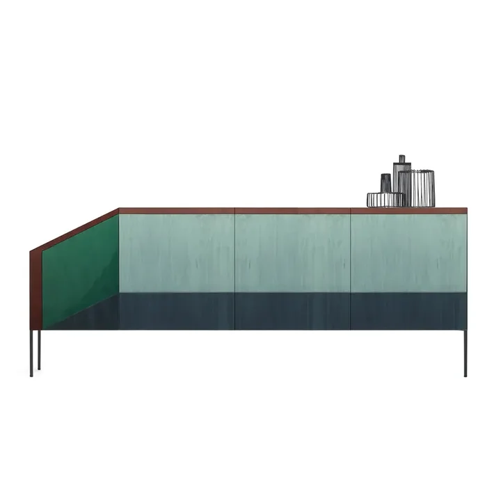 Sideboard RITRATTI von Marzia & Leo Dainelli für Mogg – Türkis