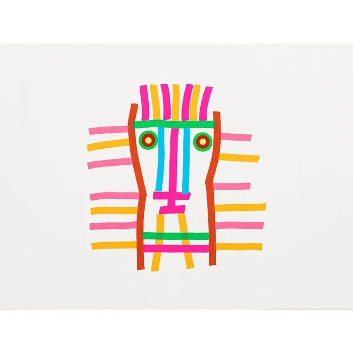 Siebdruck I VOLTI, UNO von Mimmo Paladino – Limitierte Auflage – 50x70cm