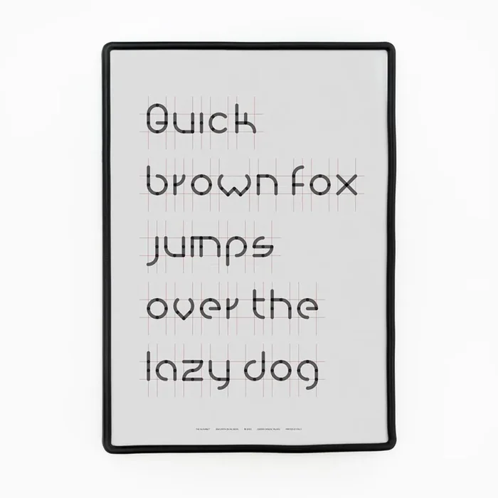 Siebdruck THE ALPHABET von BIG (Bjarke Ingels Group) – 70x50cm