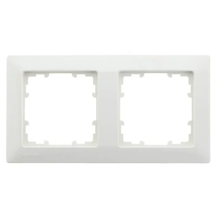 Siemens 2-fach Rahmen titanweiß DELTA line