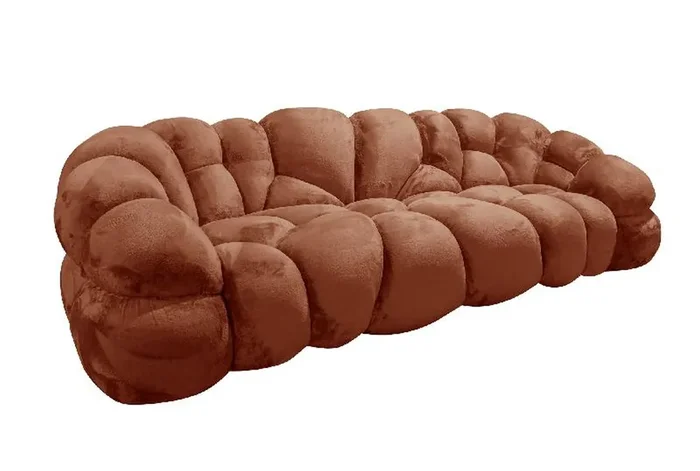 Sofa Cloudy Comfort Kunstfell Pumpkin
