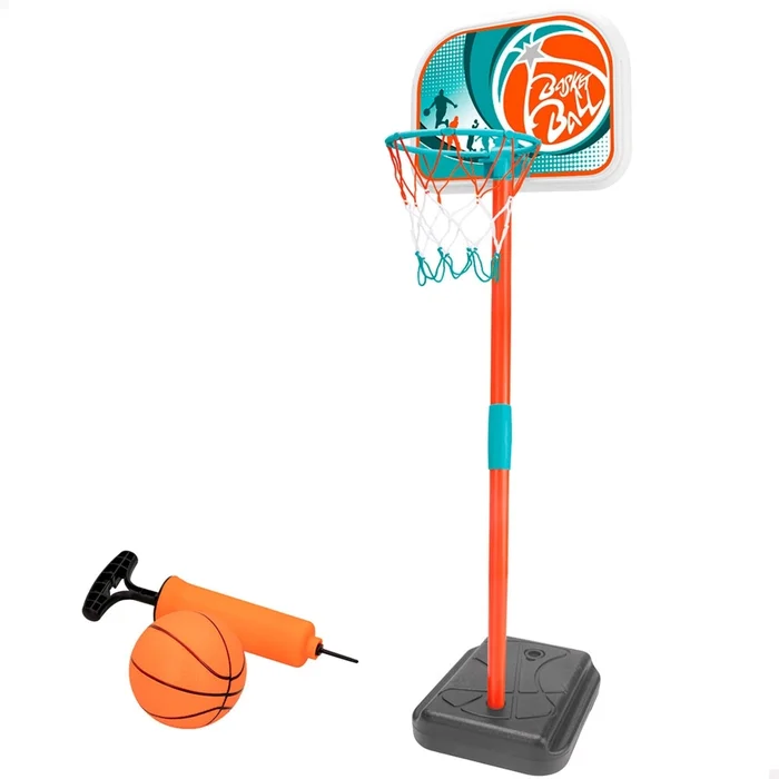 Spiele im Freien Basketballkorb mit Ball und Aufblasvorrichtung Genérico [Größe 43x35x26 cm]