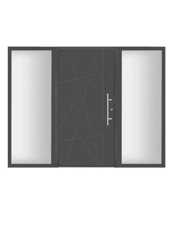 Splendoor Aluminium Haustür Smart mit zwei Seitenteilen