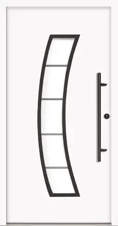 Splendoor Passivdoor Premium P14 Stahl-Aluminium Haustür Energiesparmodell Blackline