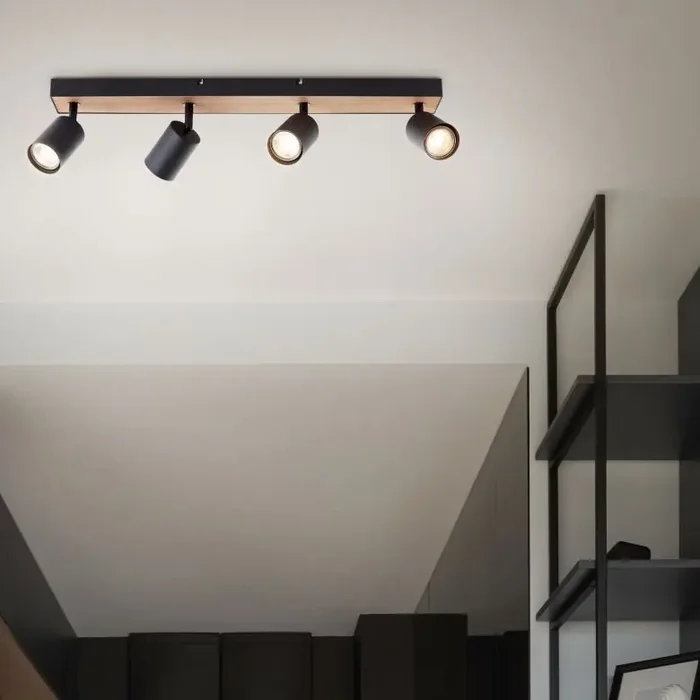 Spotbalken Joris, braun, 60 x 15,3 cm, Metall Spotbalken