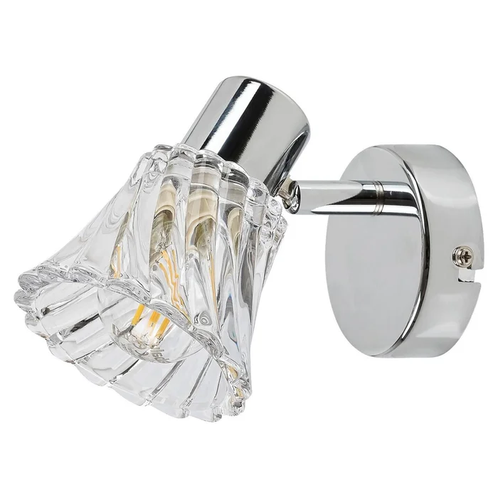 Spotlampe aus Glas Kippschalter Rabalux Hestia E14 1xMAX 40W [Größe 14x13x10 cm]