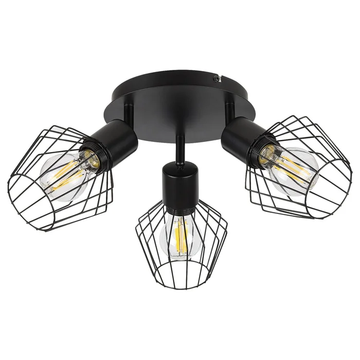 Spotlampe aus Metall Rabalux Belano – E27 3xMAX 40W [Größe 15×24,5×24,5 cm]