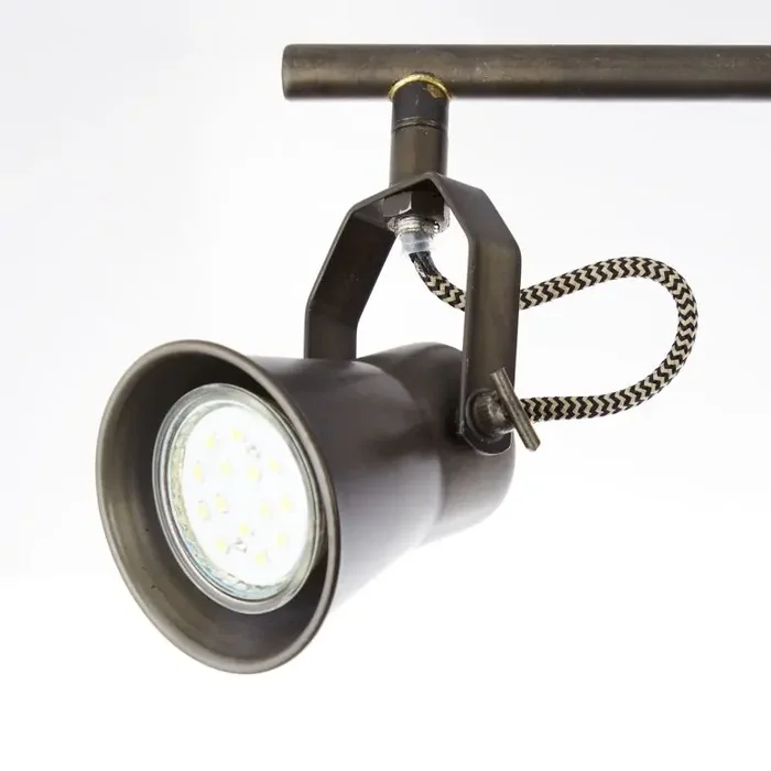 Spotrohr Naomi, braun, 18 x 70 cm, Holz Strahler