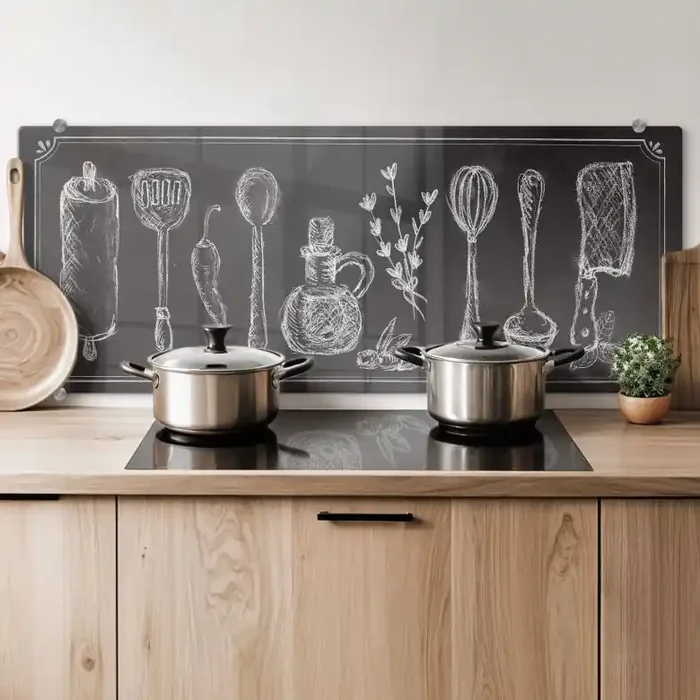 Spritzschutz Rustic Kitchen – Panorama