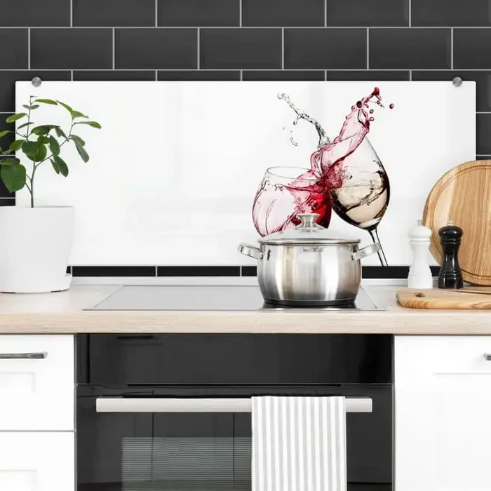 Spritzschutz Weingläser – Panorama