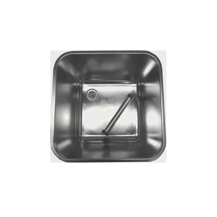 Spülbecken aus CNS verschiedene Größen 40 x 40 x 30 cm mit Zubehör