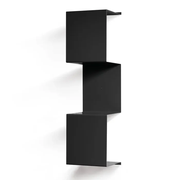 Stahl-Bücherregal SEGMENTO COLOR MINI A von C. Cangia und G. Mazzardi – Schwarz