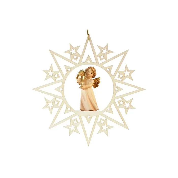 Stars with angel host and cup