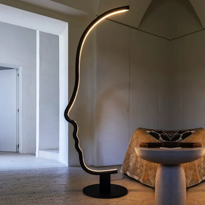 Stehlampe VIS a VIS von Gregorio Facco für Mogg – Kastanie