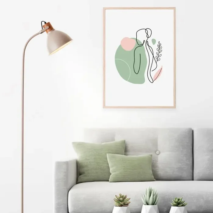 Stehleuchte Franziska 8, grau, 150 x 25 cm, Metall Standleuchte