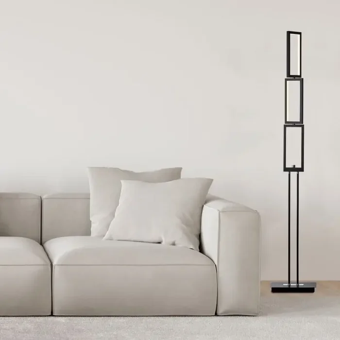 Stehleuchte Mats, schwarz, 150 x 27 cm, Stehlampe