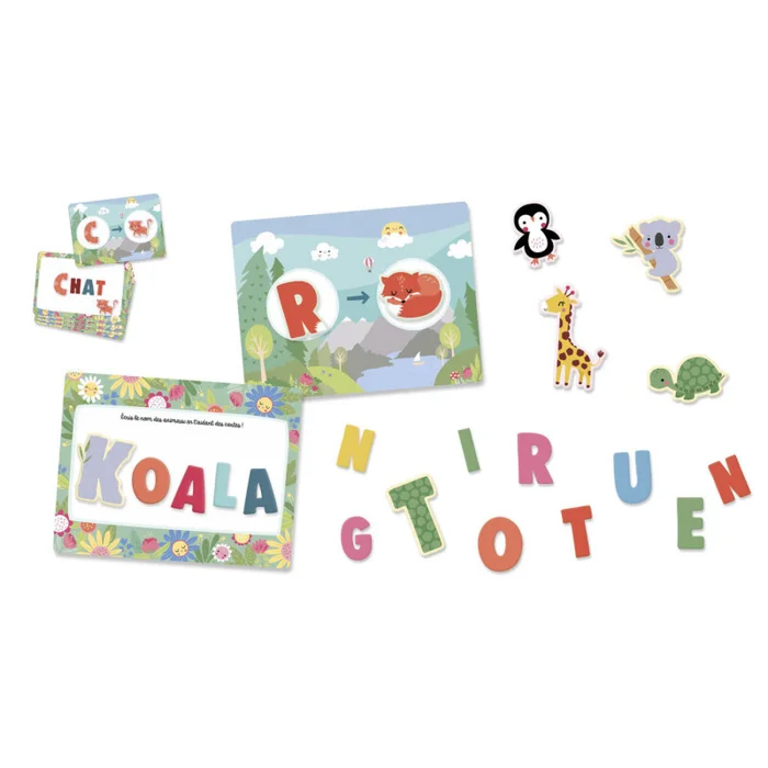 Sticker mein kleines Kästchen mit Magnet und Alphabet Auzou