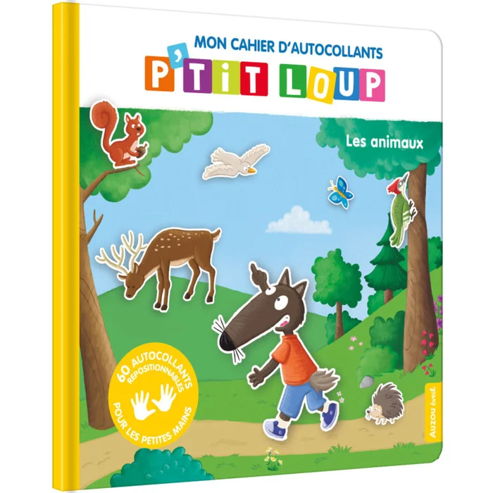 Sticker mein Stickerheft p’tit loup die Tiere Auzou