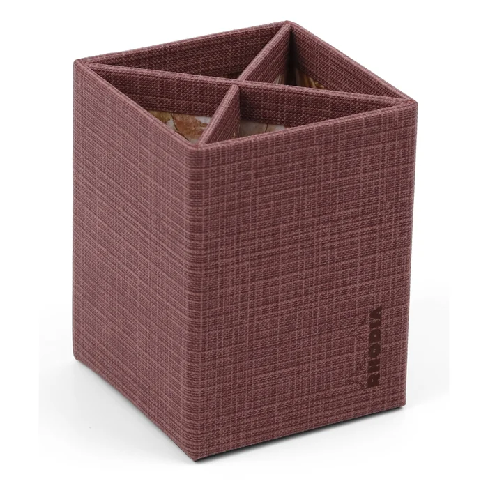 Stiftetui aus Kunstleder mit Amaranth-Muster Rhodia Botanique [Größe 8x8x11 cm]