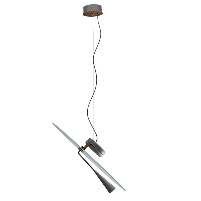 Stilnovo Bascula Pendelleuchte Grau/ Bronze