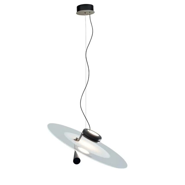 Stilnovo Bascula Pendelleuchte Weiß/ Nickel