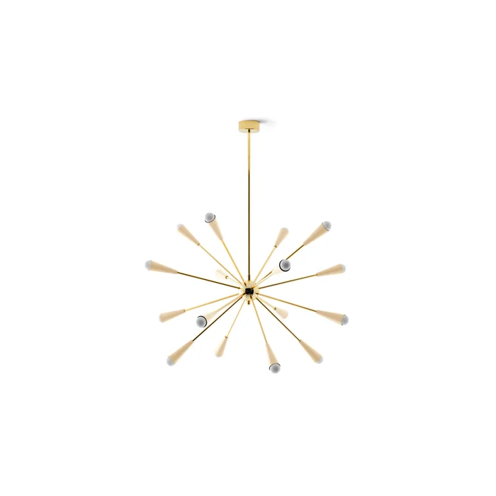 Stilnovo Sputnik Pendelleuchte 16 Gold/Elfenbein
