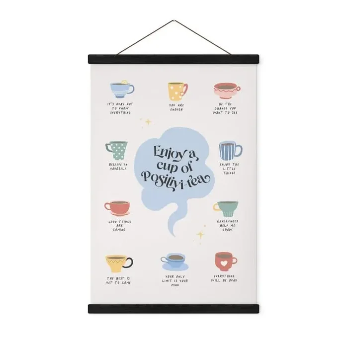 Stoffbild Enjoy a cup of Positivi-Tea – KsanaKalpa